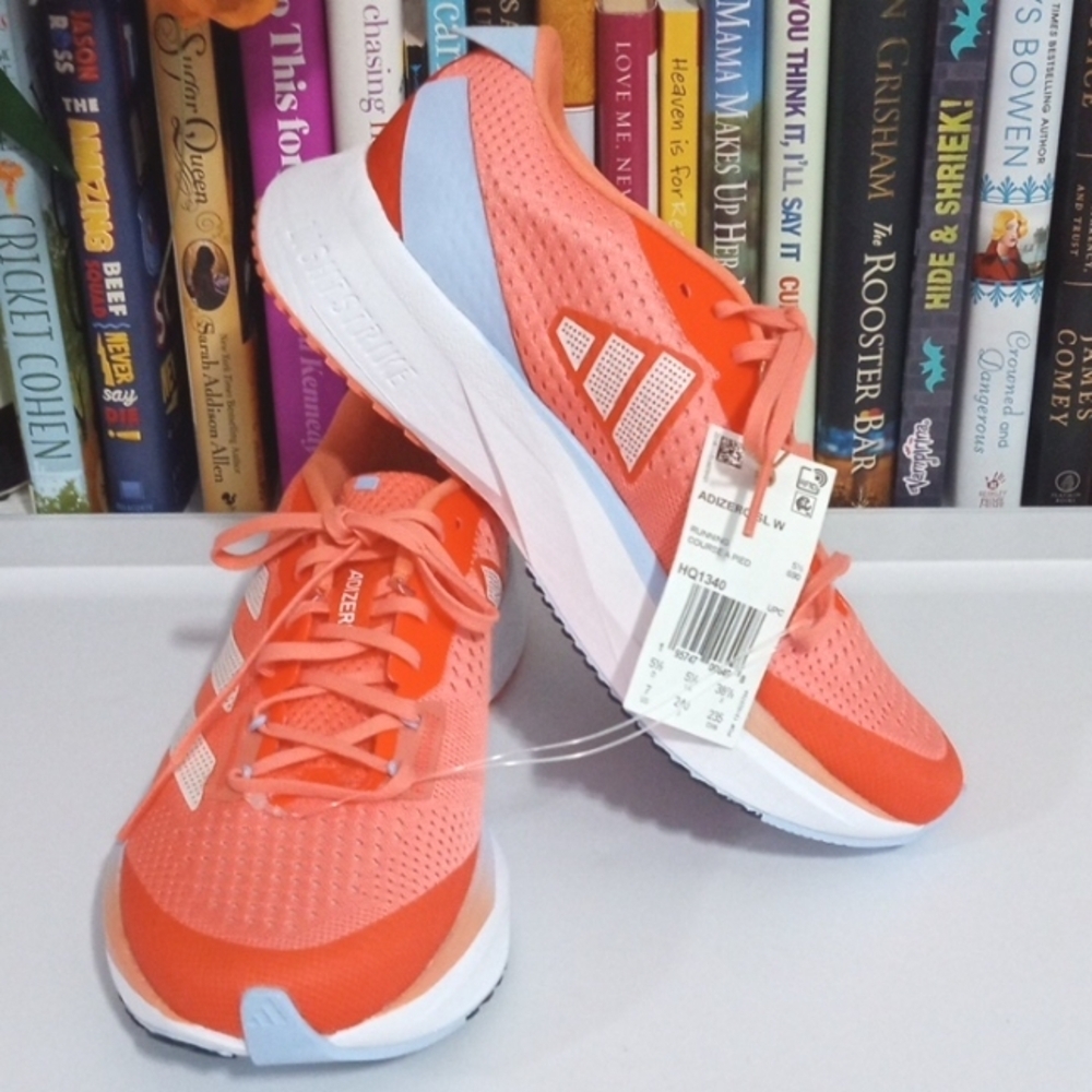 ADIZERO CORAL FUSION Cross Trainer Running Shoes - Orange Peach White SIZE 7 NWT - Picture 6 of 9